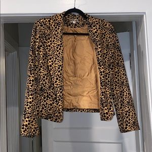 Vintage✨Velvet Leopard Blazer | 10